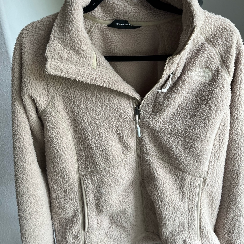 North Face Light Brown Fleece Jacket